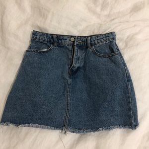 Brandy Melville jean mini skirt